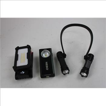 Hyper Tough Socket Set, Husky Small Work Light, And More, 4 Pieces