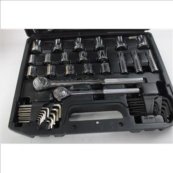 Hyper Tough Socket Set, Husky Small Work Light, And More, 4 Pieces