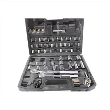 Hyper Tough Socket Set With Ratchet Handle