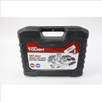 Hyper Tough Socket Set With Ratchet Handle
