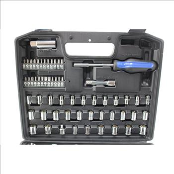 Hyper Tough Socket Set With Ratchet Handle