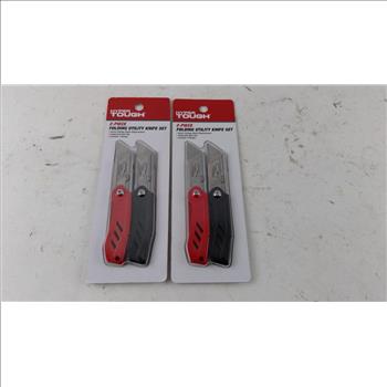 HyperTough 2-Piece Folding Utility Knife Set 2 Pieces