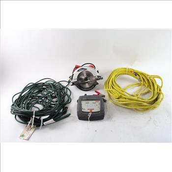 Hypertough Circular Saw, Extension Cables & More, 4 Pieces