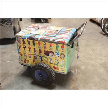Ice Cream Vending Push Cart