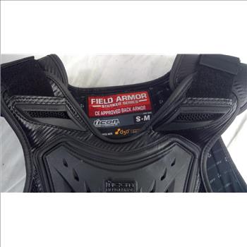 Icon Field Armor Stryker Series Motorcycle Vest, Size S-M, Black