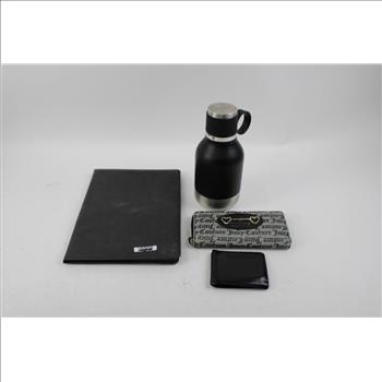 Icon Laptop Bag, Insulated 37oz Cup, Wallets, Folder With Notebook, 5 Pieces
