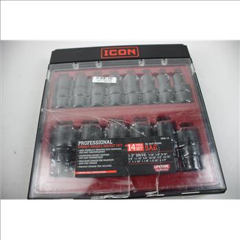 Icon Professional Impact Swivel Socket Set, 13US-14
