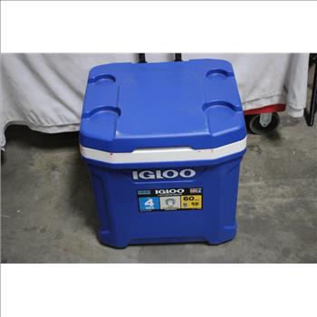 Igloo Latitude 60 Qt. Rolling Cooler, Blue