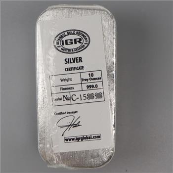 IGR Fine Silver 10 Troy Oz. Bar