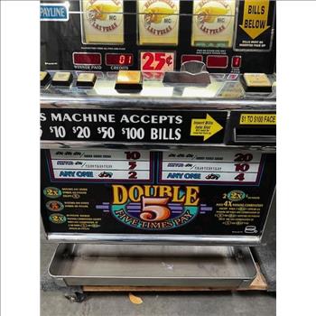 IGT 1995 Double 5 Hells Angel Slot Machine - Non Functional