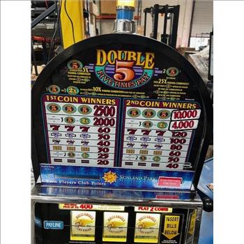 IGT 1995 Double 5 Hells Angel Slot Machine - Non Functional