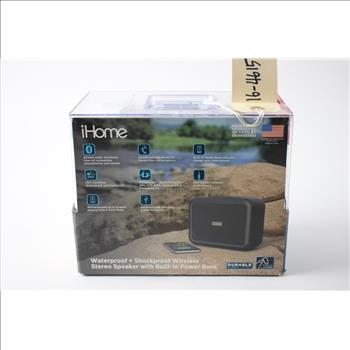 Ihome Bluetooth Waterproof Wireless Stereo Speaker