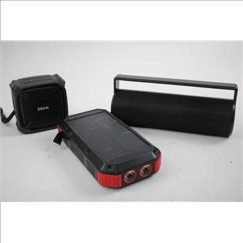 Ihome Mini Portable Speaker, Solar Powered Portable Power Bank, And More, 3+ Pieces