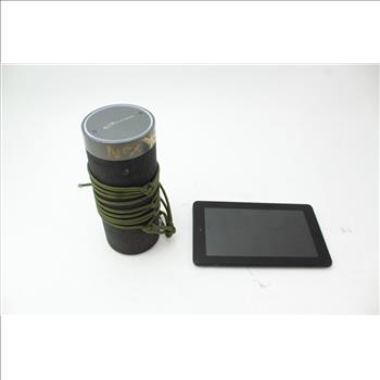 Ilive Speaker, Polaroid Camera, Amazon Tablet, Vivitar Auxillary Speaker: 4 Items