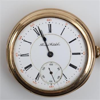 Illinois Watch Co 10kt GF Pocket Watch