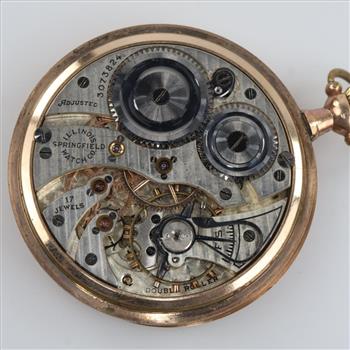 Illinois Watch Co 10kt GF Pocket Watch