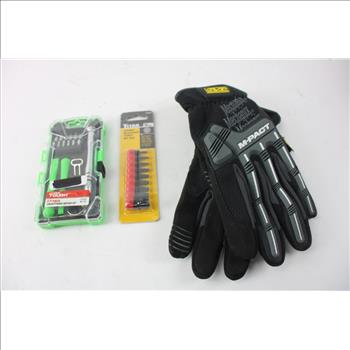 Impact  Bit Set, Mechanic Gloves, And More, 9+ Pieces