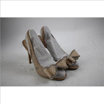 I.N.C. Halleef Buff Nude Heels Size 9 M