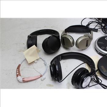Insignia CD Player, Vivitar Headphones And More, 6 Pieces