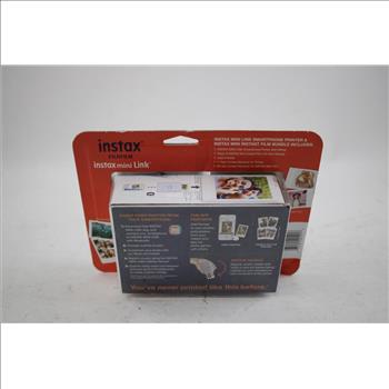 Instax Fujifilm Mini Link Smartphone Printer With Instax Film 20 Sheets