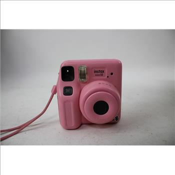 Instax Mini SE Digital Camera, Pokemon Trading Card Pack Closed, Selfie Stick