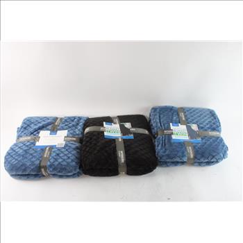 Interiors By Design Plush Blankets, 3 Pieces