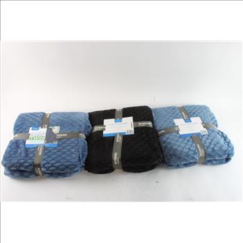 Interiors By Design Plush Blankets, 3 Pieces