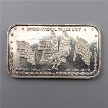 International Trade Unit Fine Silver 1 Troy Oz Bar