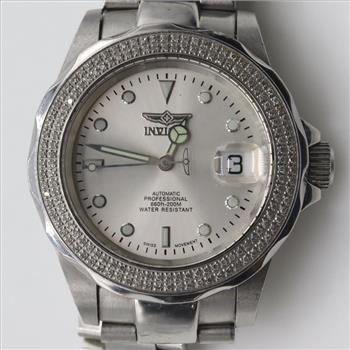 Invicta Automatic Professional Diamond Bezel Watch