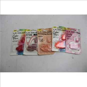 Ioni, Lipsticks, Gloss, Brow Pencils, L.A. Colors Nail Polish, Nail Tips, And More, 33 Pieces