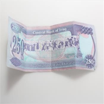 Iraqi 250 Dinar Bill