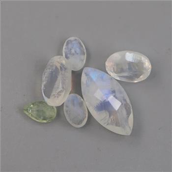 Iridescent Loose Jewelry Craft Stones, 5+ Pieces