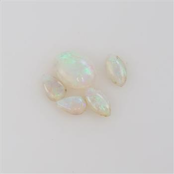 Iridescent Loose Jewelry Craft Stones, 5 Stones