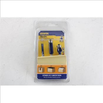 Irwin 3 Piece Laminate Trim Router Bit Set