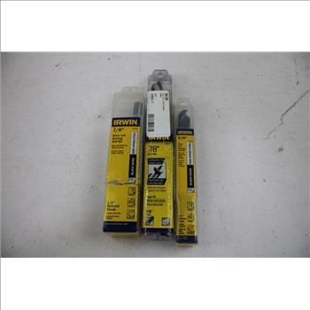 Irwin Cutting Spurs, Silver And Deming Drill Bits, 7 Pieces