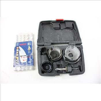 Irwin Wood Spade Bit Set, Ryobi Speed Plus Tool Set, Bosch 5 Pc Carbide Tip Set And Vermont American Tool Set, 4 Pieces