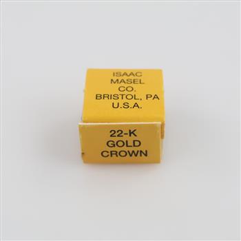 Isaac Masel Co. 22kt Gold Dental Crown