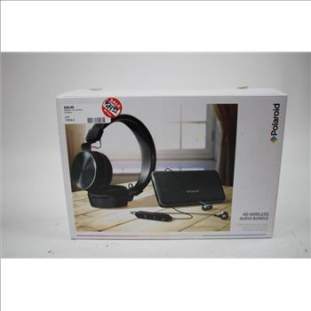 ISound Headphones, Wireless Earbuds, Polaroid HD Wireless Audio Bundle, 3 Pieces