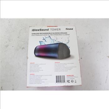 ISound IGlow Sound Tower Wireless Rechargeable Glowing Speaker