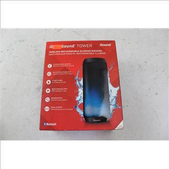ISound IGlow Sound Tower Wireless Rechargeable Glowing Speaker