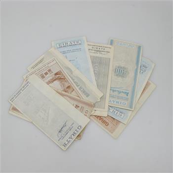Italian Banknotes, 12 Pieces