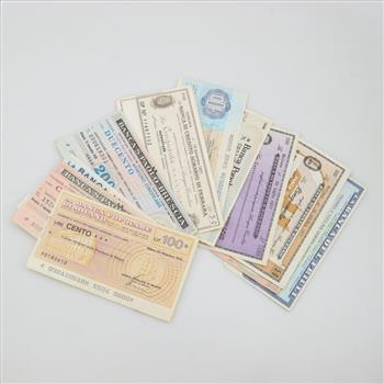 Italian Banknotes, 12 Pieces