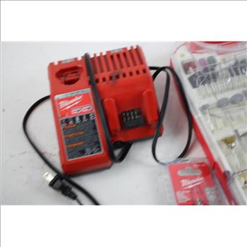 Itask Rotary Tool & Accessory Set, Milwaukee M12 & M18 Charger, Milwaukee Shank Ergo 3 Pieces