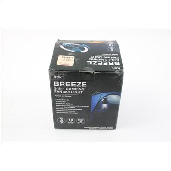 ITek Breeze 2-In-1 Camping Fan And Light