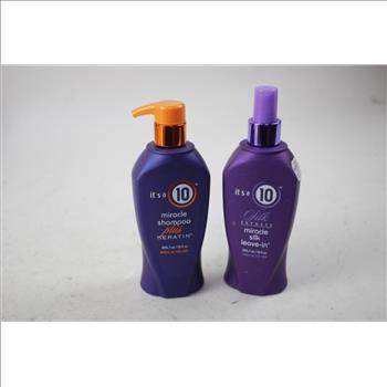 Its A 10 Miracle Shampoo Plus Keratin And Express Miracle Silk Leave-In, 2 Pieces