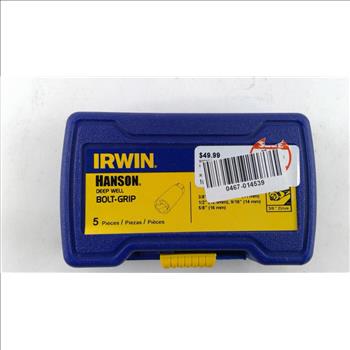 Iwrin 5 Piece Deep Socket Set