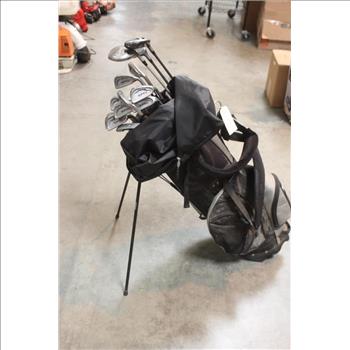Izzo Golf Bag And 13 XPC Golf Clubs/Sticks: 14 Items