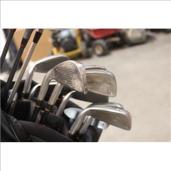 Izzo Golf Bag And 13 XPC Golf Clubs/Sticks: 14 Items