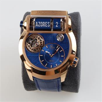 Jacob & Co 18kt Gold Epic Tourbillon Watch- Evaluated By Our Certified Gemologist - AGS / GIA