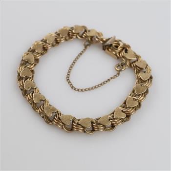 Jacoby Bender 12kt GF Triple Link Charm Bracelet